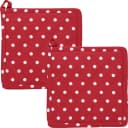 REDBEST Topflappen Orlando 2er-Pack Punkte Baumwolle Rot Bild 2