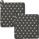 REDBEST Topflappen Orlando 2er-Pack Grau Baumwolle Punkte Bild 2