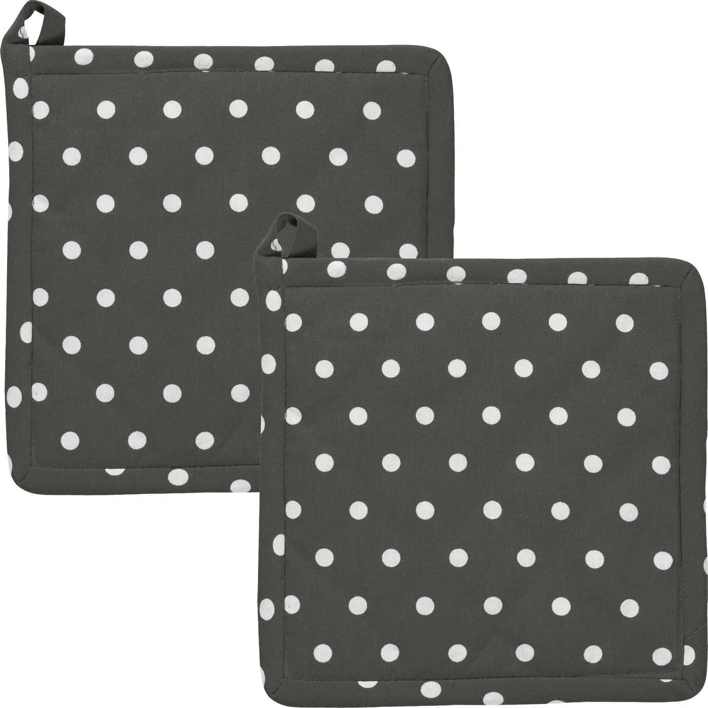 REDBEST Topflappen Orlando 2er-Pack Grau Baumwolle Punkte - Bild 2