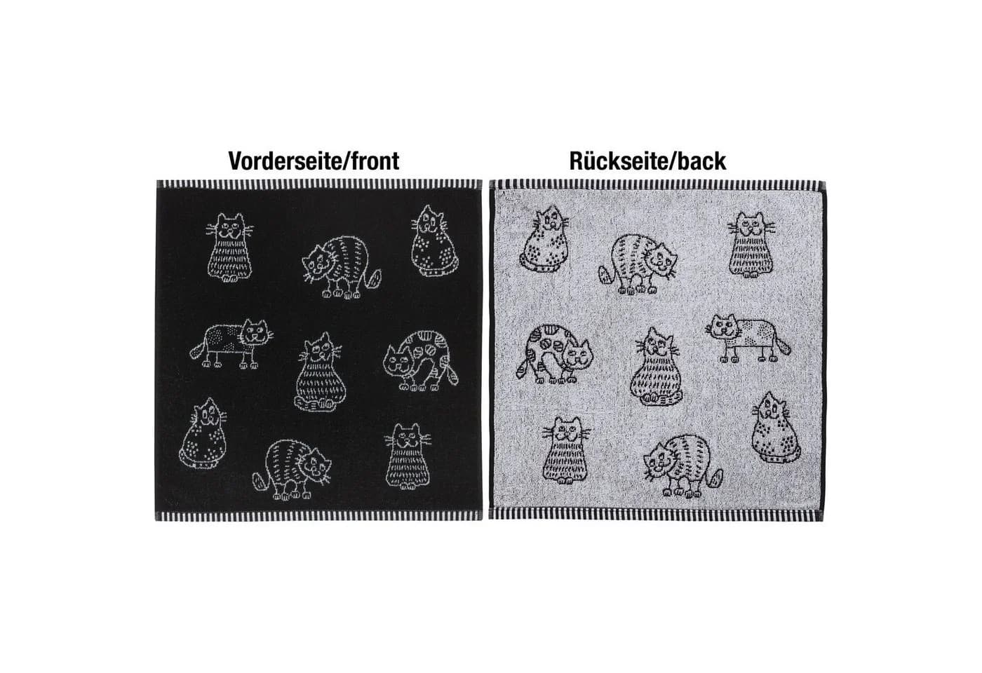 Kracht Frottier-Geschirrtuch 2er-Pack Baumwolle Jacquard-Motiv - Bild 4