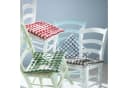 REDBEST Stuhlkissen Nashville 2er-Pack Karo Landhausstil Blau Bild 1