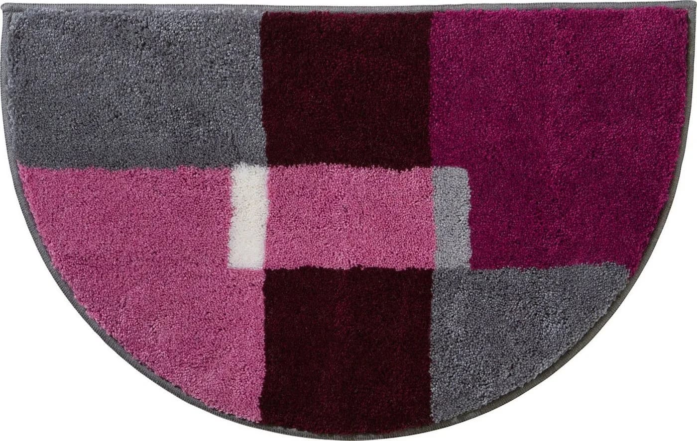 Erwin Müller Duschmatte "Zagori" Halbrund Violett Grafik-Design - Bild 2