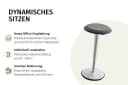 sedus Arbeitshocker se:fit Schwarz Ergonomischer Stehhocker Bild 5