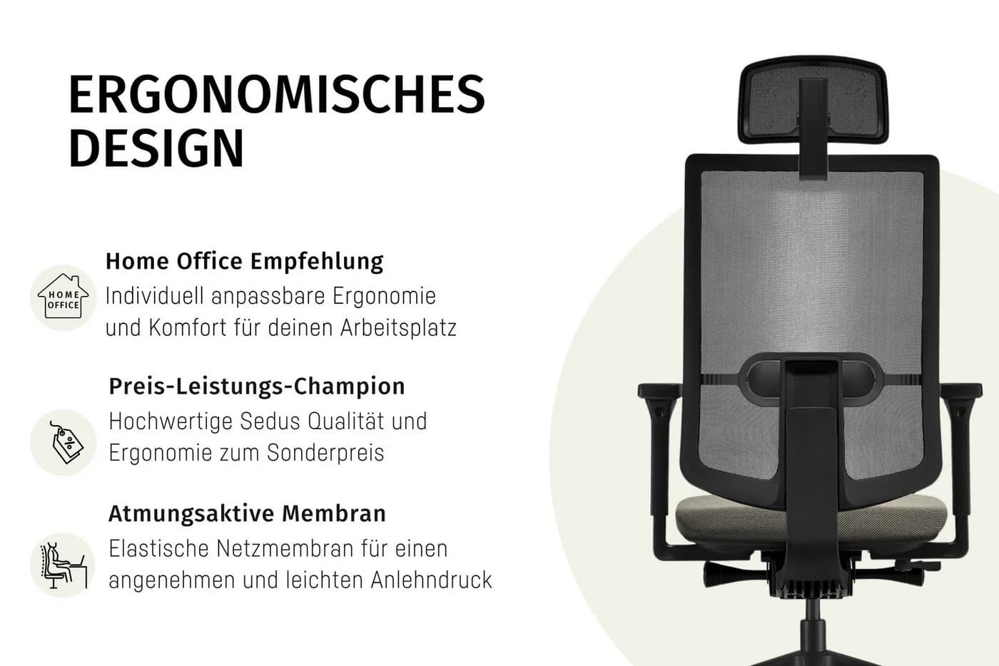 sedus Bürostuhl se:do PRO light 2 - Grau - Synchronmechanik - Bild 5