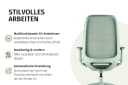 sedus Bürostuhl se:air Grün/Lichtgrau mit Kinetic-Swing-Mechanik Bild 5