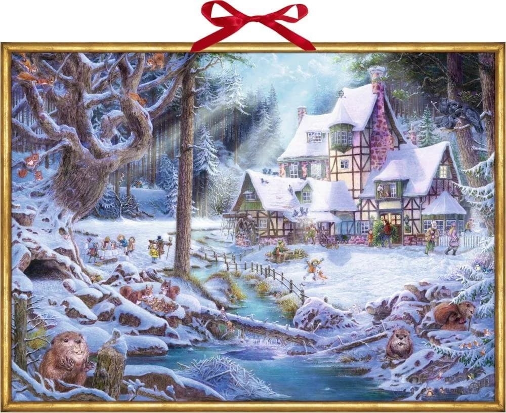 COPPENRATH DIE SPIEGELBURG Adventskalender Weihnachten auf dem Mühlenhof Wand-Adventskalender
