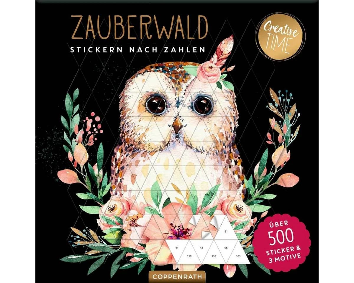 COPPENRATH DIE SPIEGELBURG Kreativset Stickern nach Zahlen Zauberwald