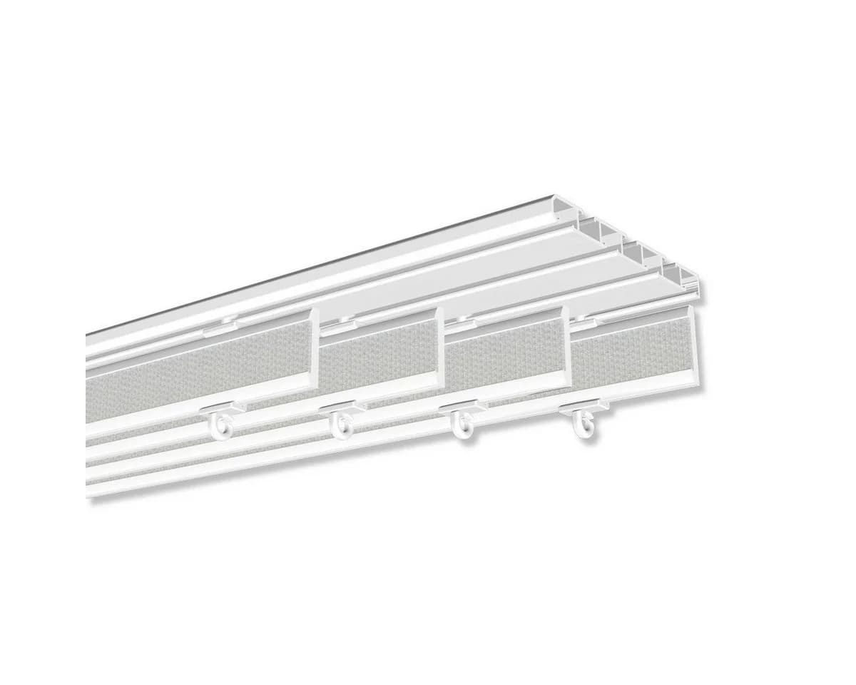 INTERDECO Paneelwagen Easyslide Weiss für Schiebegardinen kürzbar