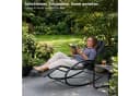 NovaTerra Gartenlounge-Set Premium Sun Lounger Schwarz Wetterfest Bild 1