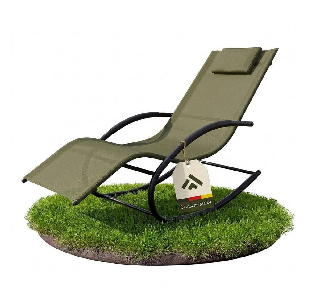 NovaTerra Gartenliege Premium Beige Wetterfest Rostbeständig - Bild 2