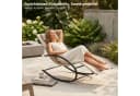 NovaTerra Gartenliege Premium Beige Wetterfest Bild 1