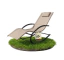 NovaTerra Gartenliege Premium Beige Wetterfest Bild 2