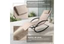 NovaTerra Gartenliege Premium Beige Wetterfest Bild 4