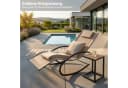 NovaTerra Gartenliege Premium Beige Wetterfest Bild 5