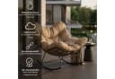 NovaTerra Schaukelstuhl mit Kissen Taupe Modern Bild 5