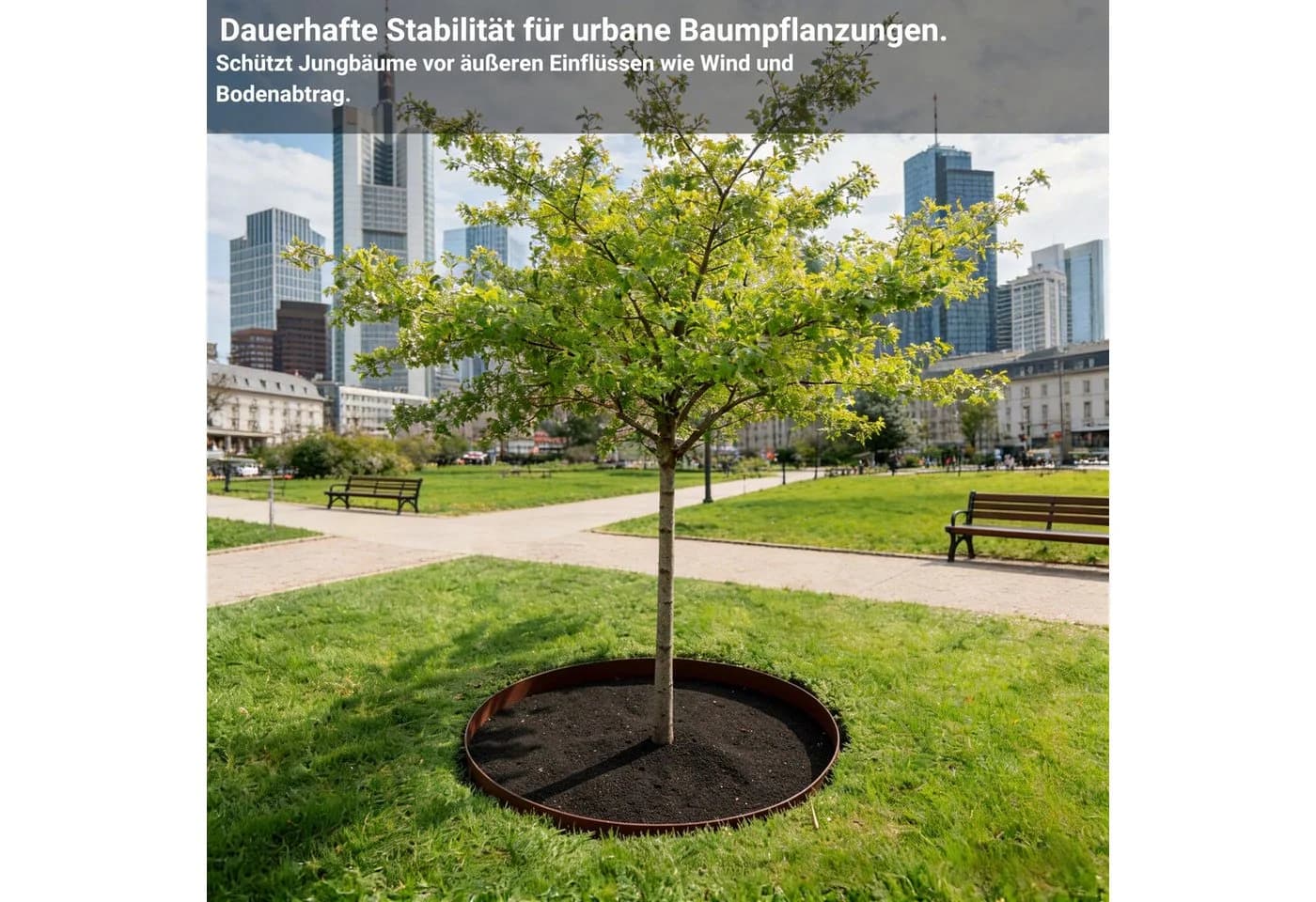NovaTerra Pflanzenring 40cm Cortenstahl Wetterfest - Bild 5
