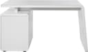 JAHNKE CSL 440 Schreibtisch Weiß Transparent mit Schubkästen Bild 4