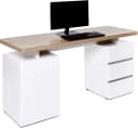 Jahnke CU-LIBRE C 250 Schreibtisch Riviera Eiche Weiß Bild 3
