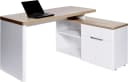 JAHNKE Eckschreibtisch CU-LIBRE 150 E Riviera Eiche Weiß Bild 3