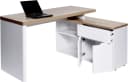 JAHNKE Eckschreibtisch CU-LIBRE 150 E Riviera Eiche Weiß Bild 5