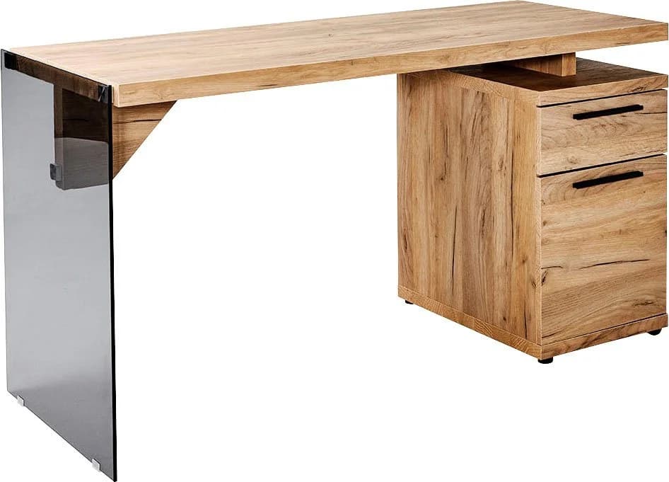 Jahnke Schreibtisch LUX Grau Kerneiche ESG Glas - Bild 2