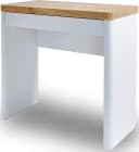 Jahnke Schreibtisch CU-LIBRE 80 Weiß Hochglanz mit Schublade Bild 2
