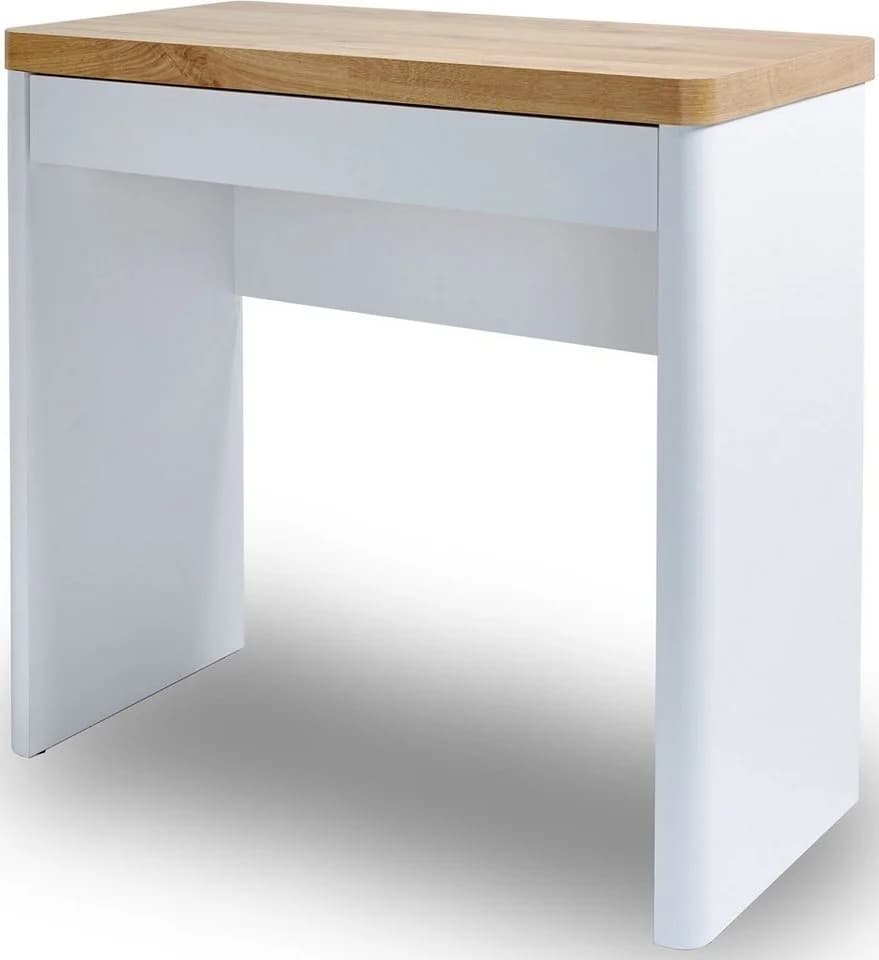 Jahnke Schreibtisch CU-LIBRE 80 Weiß Hochglanz mit Schublade - Bild 2