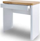 Jahnke Schreibtisch CU-LIBRE 80 Weiß Hochglanz mit Schublade Bild 4