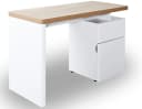 Jahnke CU-LIBRE 122 Schreibtisch Riviera Eiche Weiß Bild 2