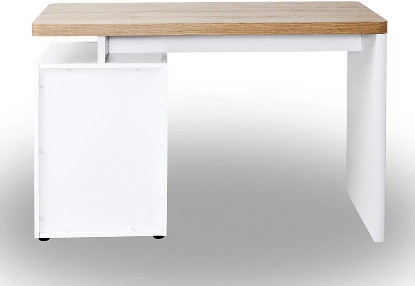Jahnke CU-LIBRE 122 Schreibtisch Riviera Eiche Weiß - Bild 4