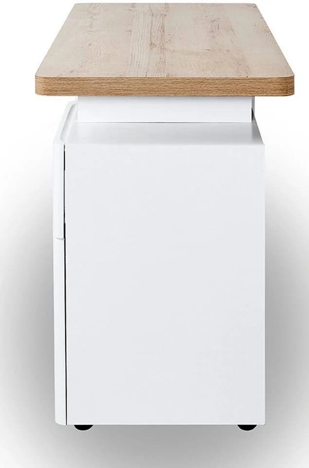 Jahnke CU-LIBRE 122 Schreibtisch Riviera Eiche Weiß - Bild 5