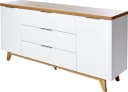 Sideboard JAHNKE LIBRE Braun Weiß Scandi-Style Bild 3