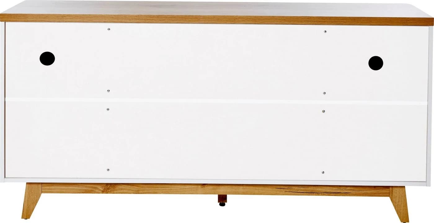 Sideboard JAHNKE LIBRE Braun Weiß Scandi-Style - Bild 4