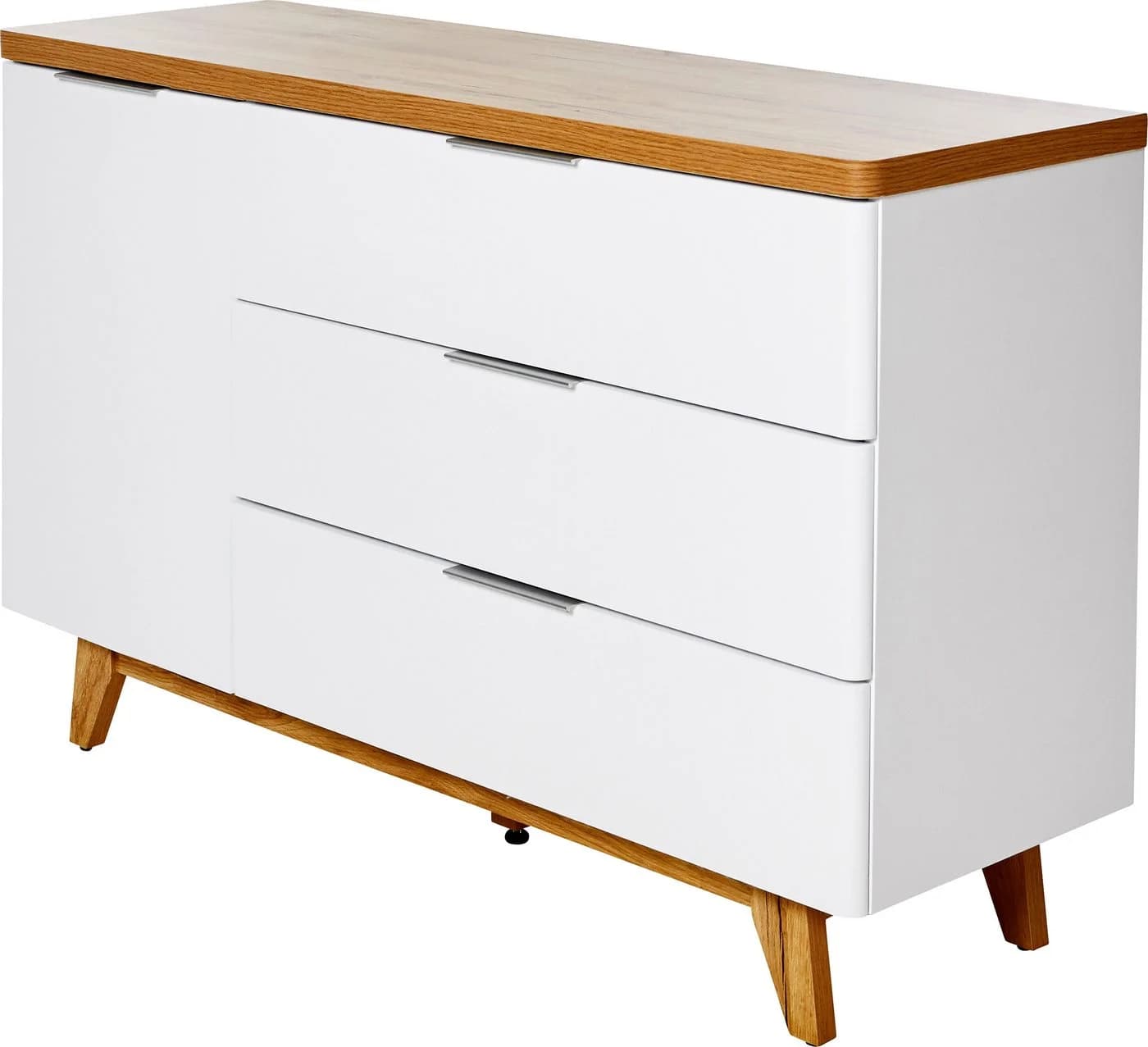 Jahnke Sideboard Libre Braun/Weiß Holzwerkstoff mit 3 Schubladen - Bild 3
