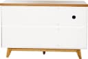Jahnke Sideboard Libre Braun/Weiß Holzwerkstoff mit 3 Schubladen Bild 4