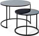 Jahnke Couchtisch SOL Coffee Set Schwarzglas Metall Bild 3