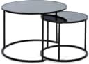 Jahnke Couchtisch SOL Coffee Set Schwarzglas Metall Bild 4