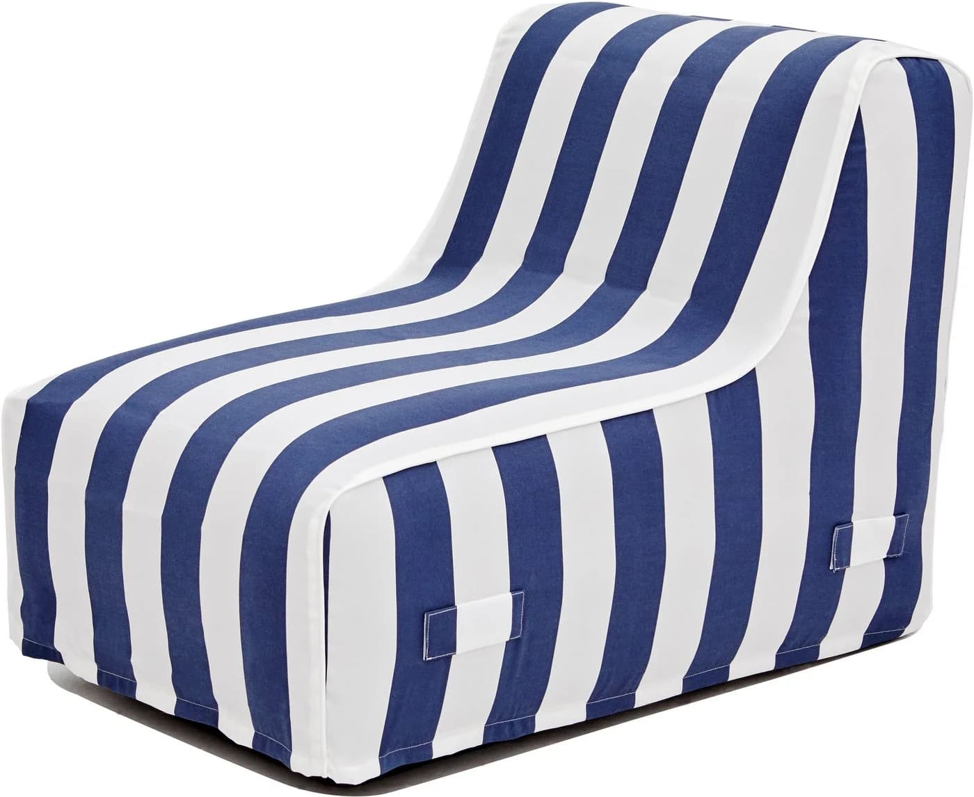 Jahnke AIR LOUNGE Aufblasbarer Loungesessel Navy Blau Weiß Gestreift - Bild 2