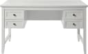 JAHNKE CLASSIC D 130 Schreibtisch Weiß mit 4 Schubladen Bild 2