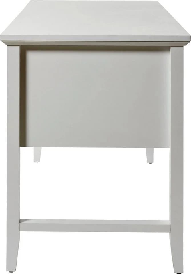 JAHNKE CLASSIC D 130 Schreibtisch Weiß mit 4 Schubladen - Bild 5