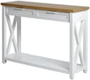 JAHNKE Konsolentisch Chalet Montana Eiche Weiß X-Design Bild 2