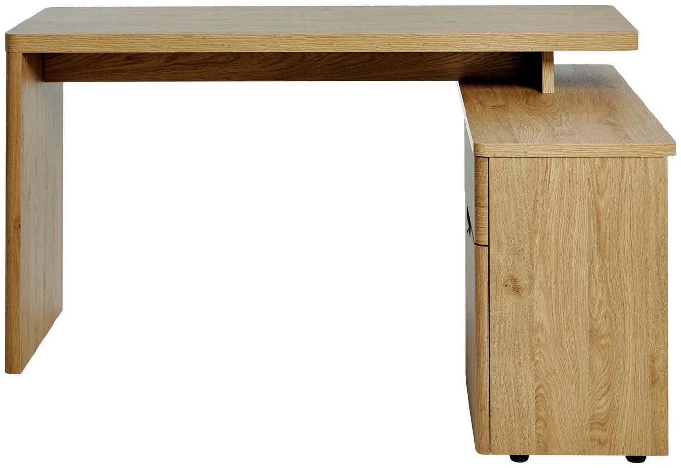 Eckschreibtisch JAHNKE CU-LIBRE 150 E Montana Eiche