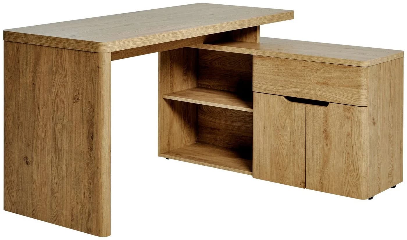 Eckschreibtisch JAHNKE CU-LIBRE 150 E Montana Eiche - Bild 3