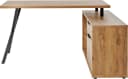 Jahnke X-TRA C 145 E Eckschreibtisch Braun/Schwarz X-Gestell Bild 5