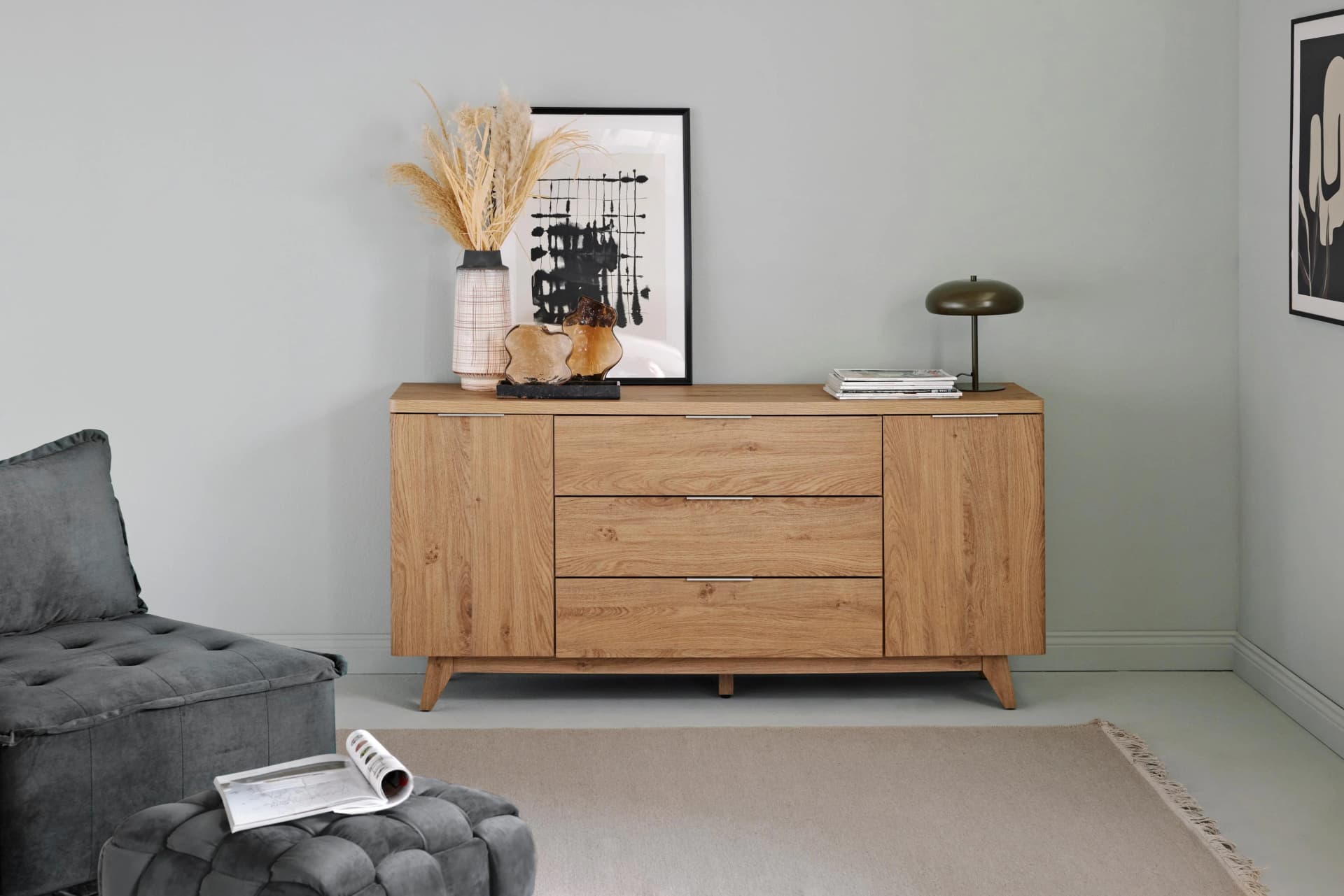 JAHNKE Sideboard LIBRE SB 150 Montana Eiche Skandinavisch