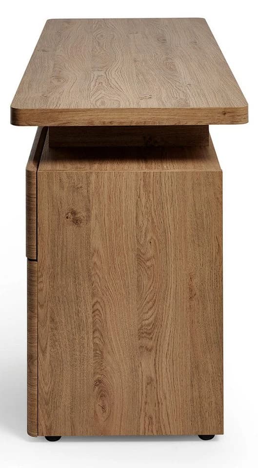 JAHNKE CU-LIBRE 140 Schreibtisch Montana Eiche mit Stauraum - Bild 5