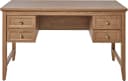 JAHNKE CLASSIC D 130 Schreibtisch Montana Eiche 4 Schubladen Bild 2