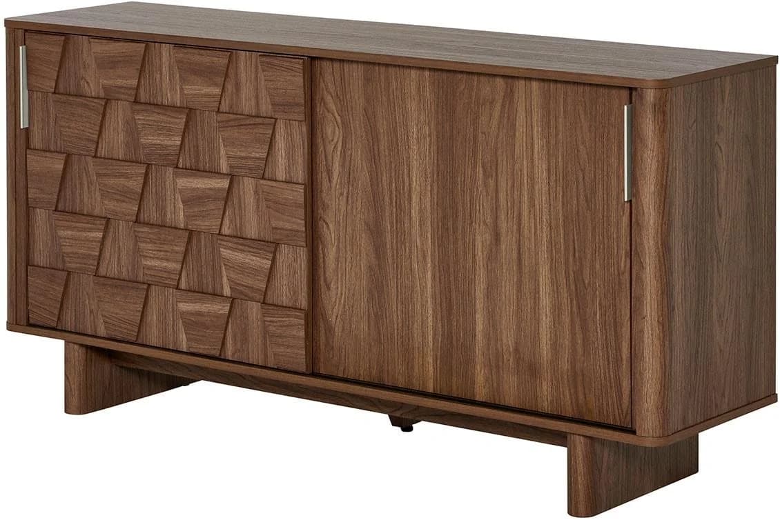 Sideboard JAHNKE CHESS SB 150 Walnuss mit Schiebetüren