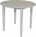 Jahnke Esstisch DINE LITE 90 Weiß Massivholz Rund Bild 3