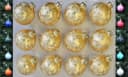 Thüringer Glasdesign Christbaumschmuck JACK 12x Glas Eislack Christbaumkugeln 6cm Bild 2